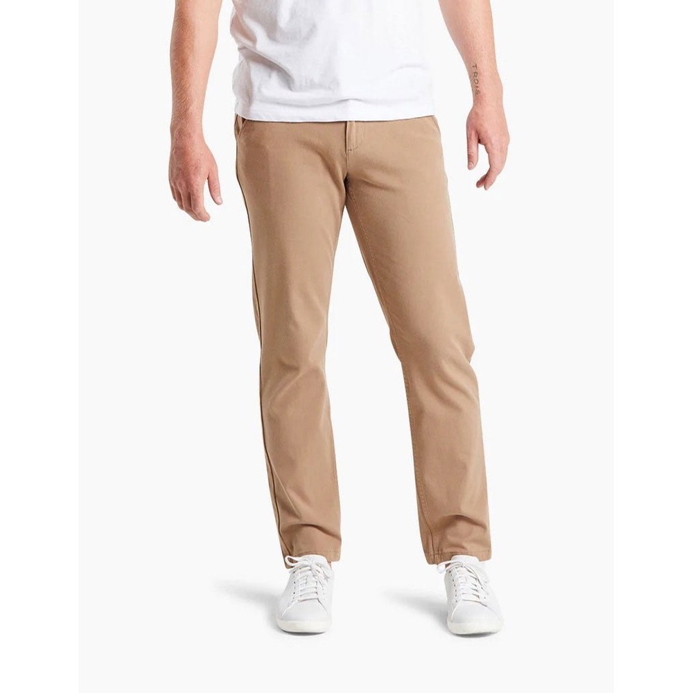 Mugsy Camel Travelers Mens 34x34 Tan Stretch Chino Tech Pants Adjustable Hem